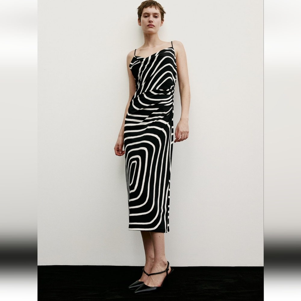 H&M Cowl Neck Midi Dress